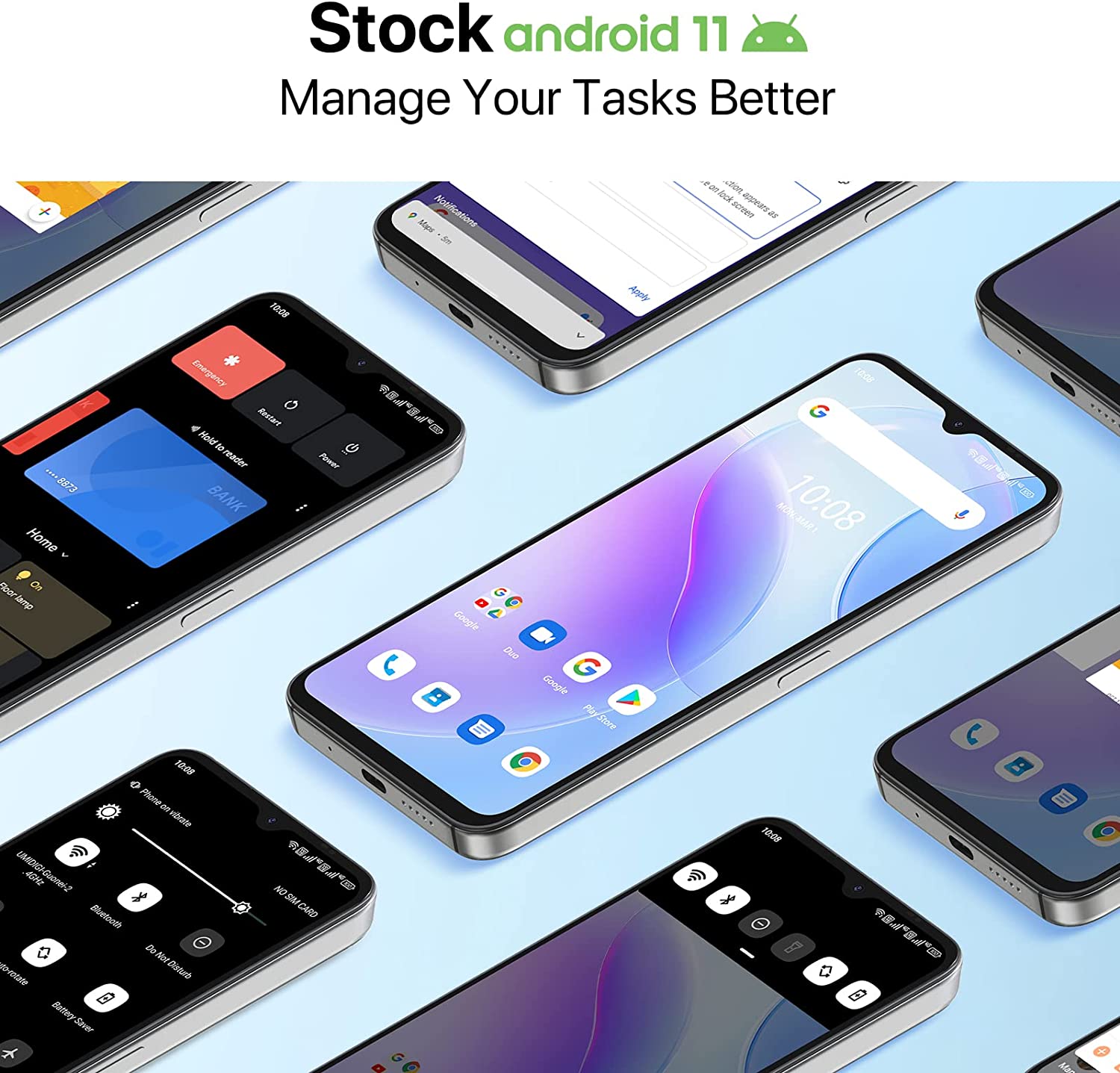 UMIDIGI A11S Unlocked Cell Phone, 6.53" FHD Full View Screen, 5150mAh Battery Android 11 Smartphone with Dual SIM (4G LTE) - Image 4